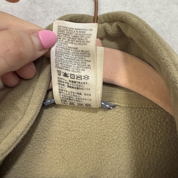 North Face Jacket Mens XL Tan Full Zip TKA 100 Fleece Outdoor Hiking Lightweight - Picture 7 of 11